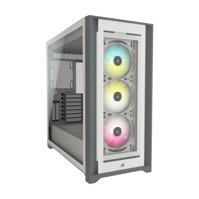 CORSAIR iCUE 5000X RGB Mid Tower Case - White