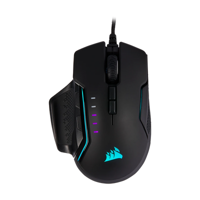 CORSAIR GLAIVE PRO RGB Wired Gaming Mouse - Aluminum Black