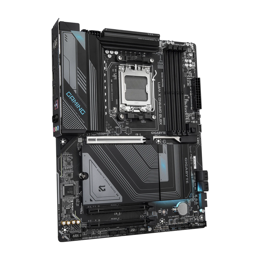 GIGABYTE X870 GAMING X 1.1 Motherboard - DDR5 / Wi-Fi / Bluetooth / HDMI / DisplayPort / USB - Black