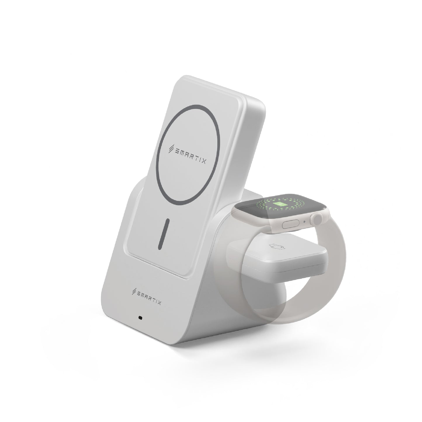 Smartix AirDock 3 in 1 Dock + Detachable Power Bank - 10000mAh / 20W / USB-C / White