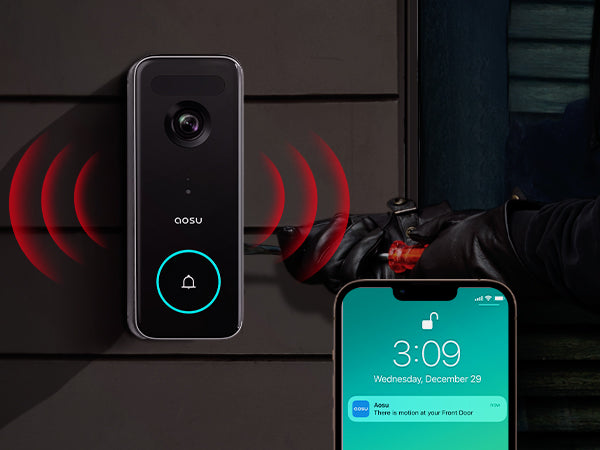 AOSU Video Doorbell Ultra - 5MP / AI Detection / Night Vision
