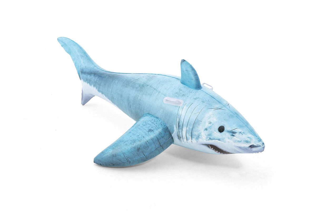 Bestway 1.83M X 1.02M Realistic Shark Ride-On (Contents:One Rider, Repair Patch) Age 3+