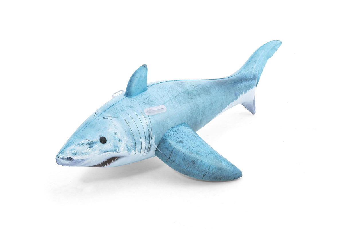 Bestway 1.83M X 1.02M Realistic Shark Ride-On (Contents:One Rider, Repair Patch) Age 3+