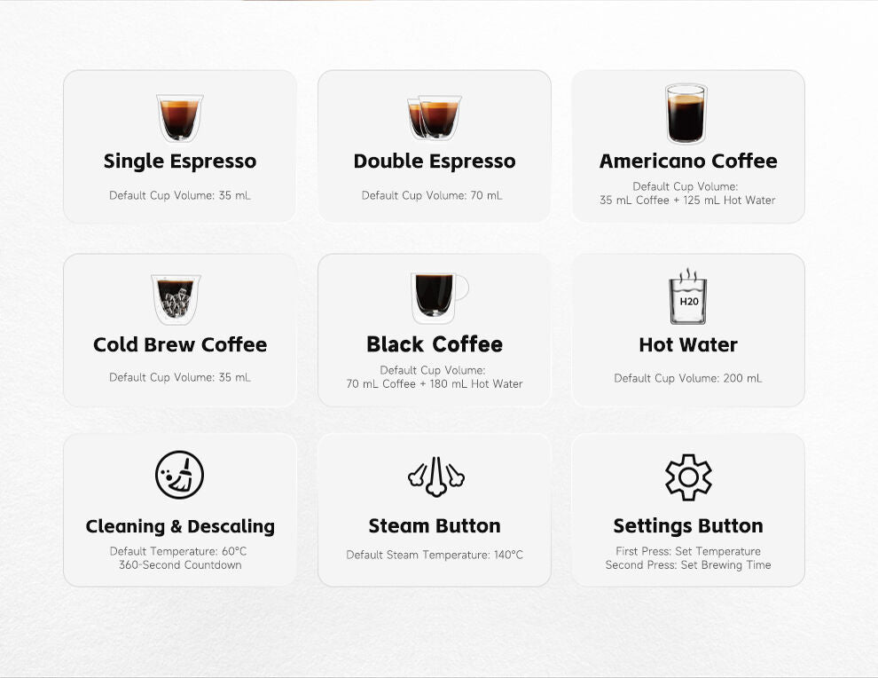 HiBREW H13 Coffee Espresso Machine - White