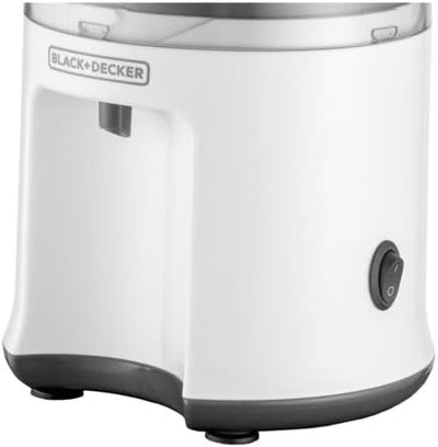 Black+Decker 400w 65mm Juice Extractor XL Feeding Chute 1.3L Large Pulp Container, 350ml Collector, Stainless Steel Filter for Juicing Fruits & Vegetables Easily - JE400-B5 2 - Years Warranty