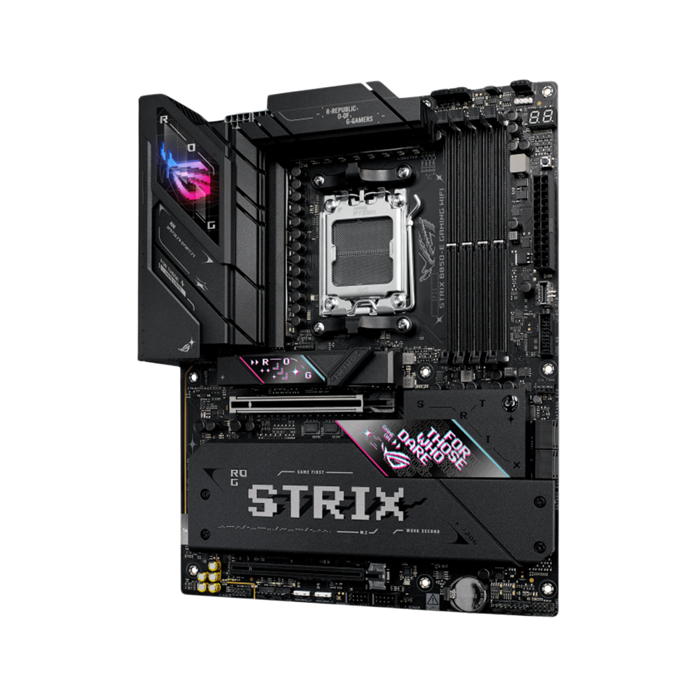 ASUS ROG STRIX B850-E Gaming Motherboard - DDR5 / Wi-Fi / Bluetooth / HDMI / DisplayPort / USB- Black