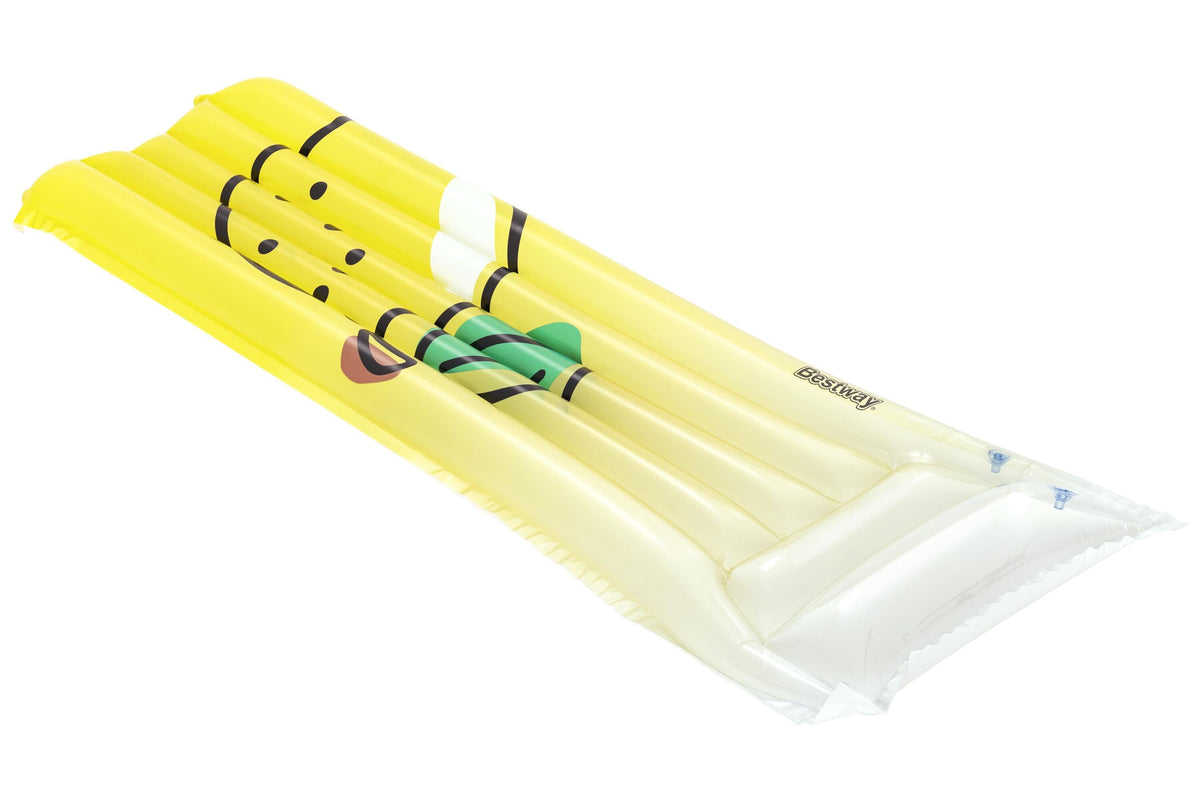 Bestway 1.83M X 69Cm Fresh Squeezed Lemon Floating Mat (1 Floating Mat, Repair Patch)