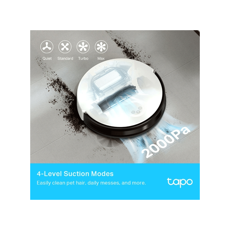 TP-Link (Tapo RV10) Robot Vacuum & Mop - 2600 mAh / 4-Level