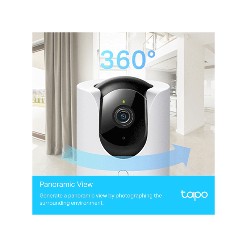 TP-Link (Tapo C225) Pan/Tilt AI Home Security Wi-Fi Camera - 2K QHD (2560 × 1440)