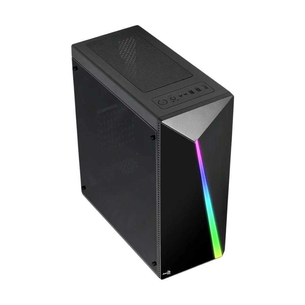 Aerocool Shard V2 RGB Mid Tower Case - Black