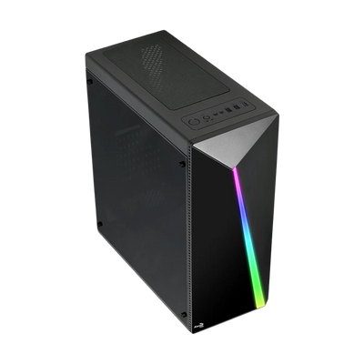 Aerocool Shard V2 Mid RGB Tower Case - Black