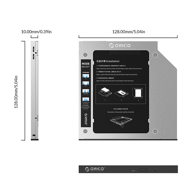 ORICO Laptop Hard Drive Caddy for Optical Drive