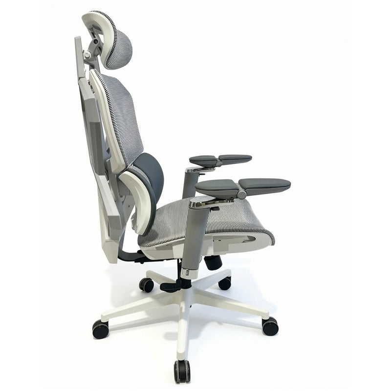 SADES Phoenix SA-AD10-W Adjustable Mesh Gaming Chair with 6D Armrest - White