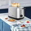 Porodo LifeStyle Golden Brown Toaster With Defrost Function - Black