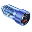 Porodo Dual Port Transparent Aluminum Car Charger - 75W / Blue