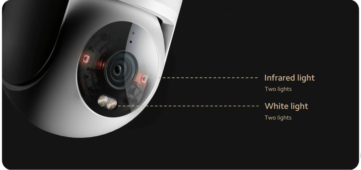 Xiaomi Outdoor Camera CW300 - 4MP Ultra-Clear / Two-way Intercom / Night Vision / AI Detection / Wi-Fi / White