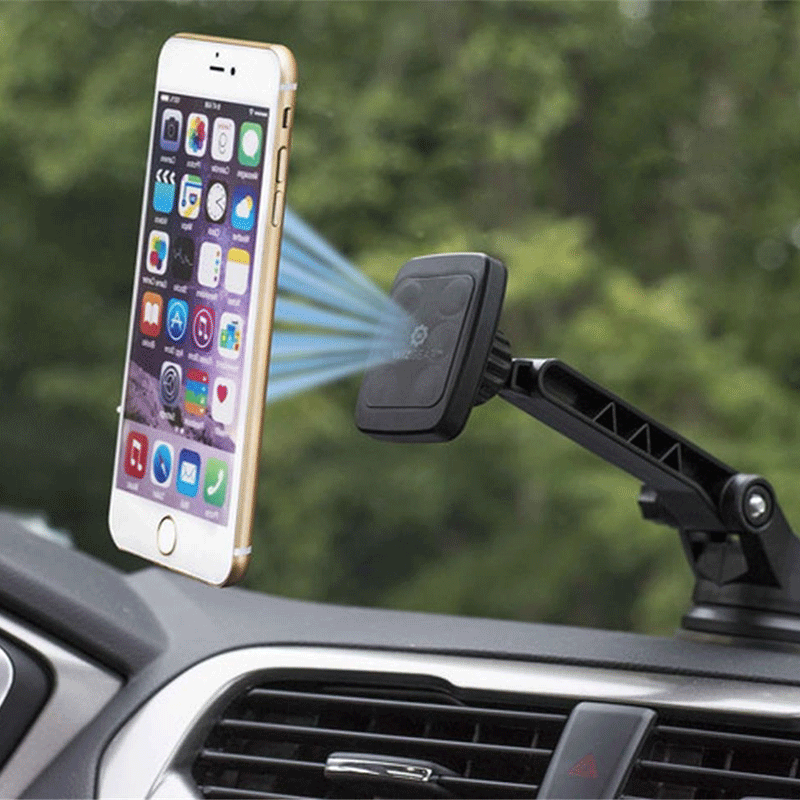 Wixgear Magnetic Car Mount with Long Arm - Black