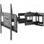 Wansa Full Motion Wall Bracket For 32 to 65-inch TV's (PSW882) - Black