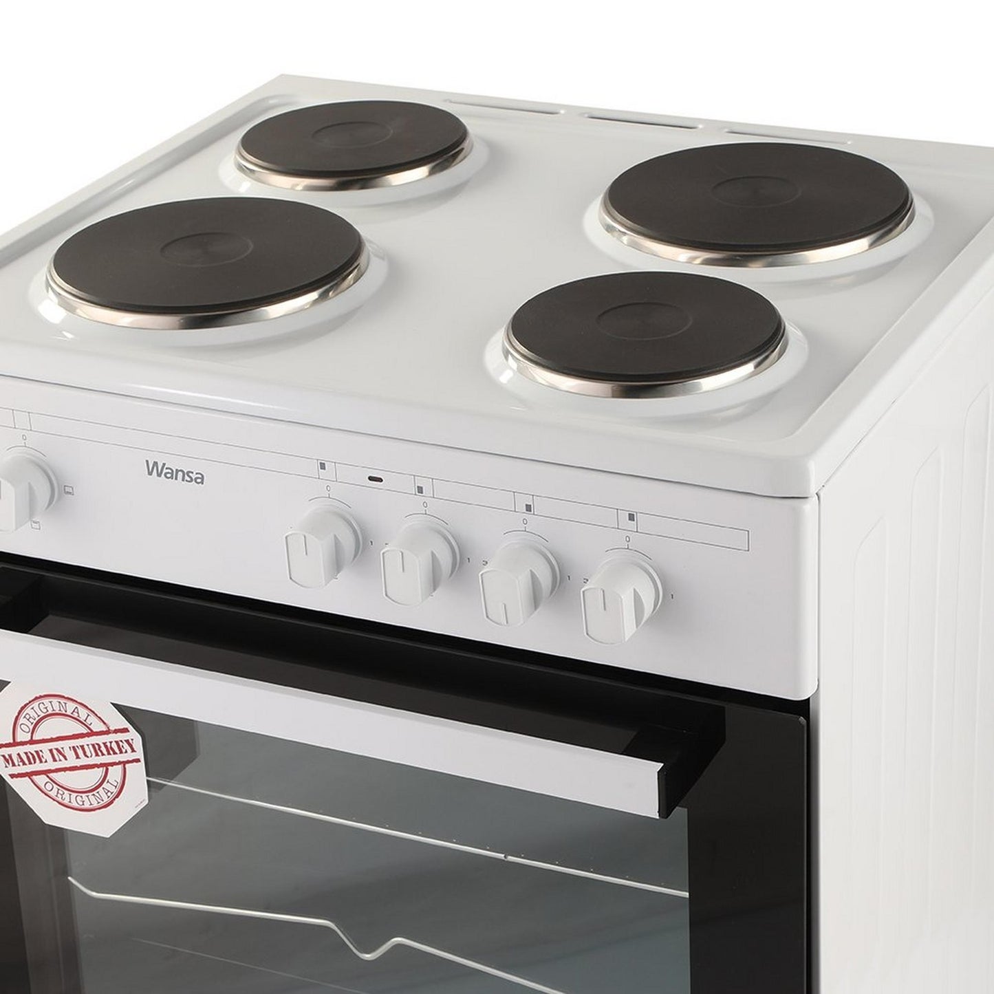 Wansa 4 Burners Electric Cooker, 60x60cm, WCT6040031W