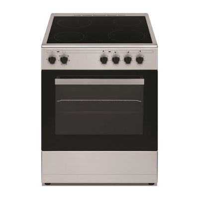 Wansa 4 Ceramic Burners Electric Cooker, 60x60cm, WCT6040041X - Stainless Steel