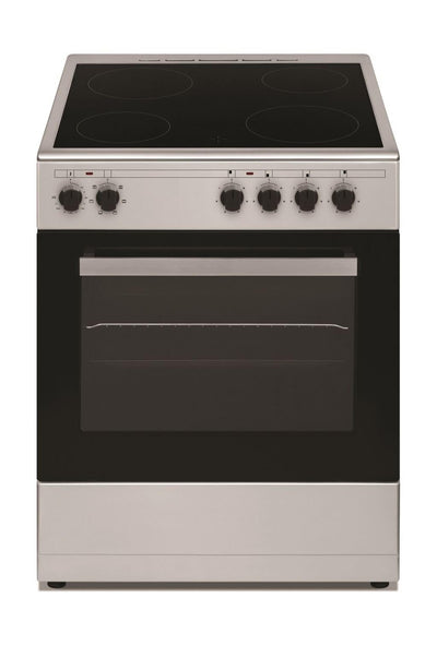 Wansa 4 Ceramic Burners Electric Cooker, 60x60cm, WCT6040041X - Stainless Steel