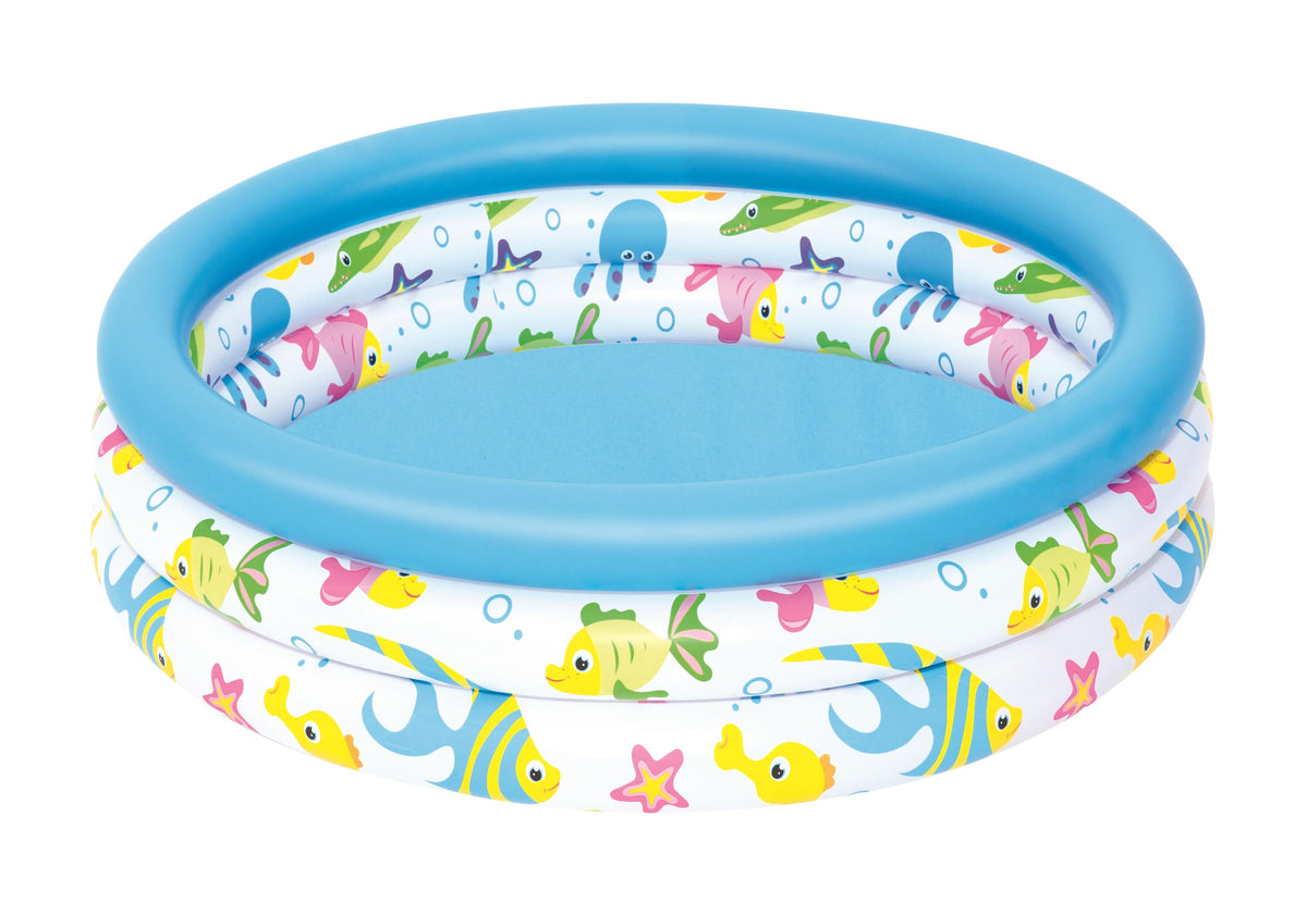 Bestway 1.02M X H25Cm Coral Kids Pool (Contents:1 Pool, Repair Patch) Age 2+
