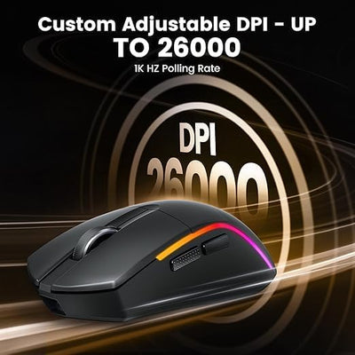 Redragon M816-RGB Wireless Gaming Mouse - Bluetooth / Black