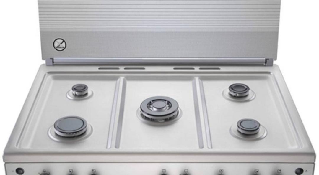 Frigidaire 5 Burners Gas Cooker, 90X60cm, FNGC90JGRSO - Stainless Steel