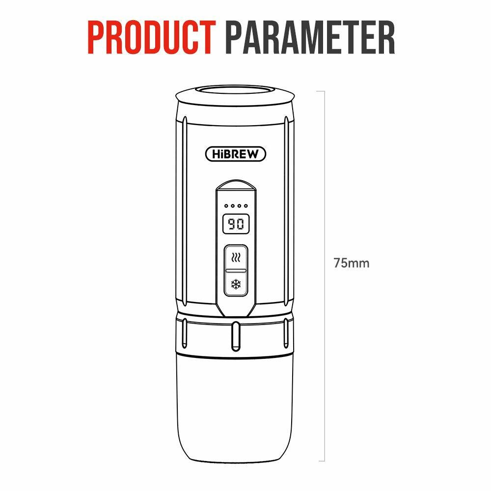 HiBREW H4C - Wireless Coffee Maker with Detachable Battery