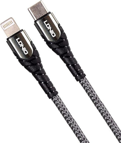 LDNIO LS111 USB-C To Lightning Data Cable - 30W / 1 Meter / Grey