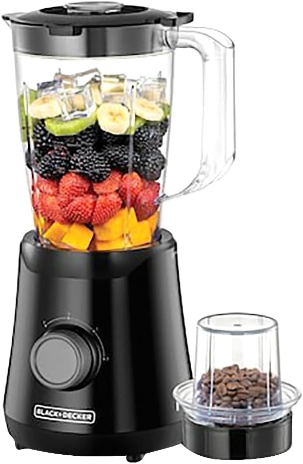 Black+Decker  Blender with Grinding Mill - 1.5 Liter / 500W