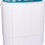 Wansa Gold Twin Tub Washing Machine, 3Kg Washing Capacity, 2kg Drying Capacity, WGTT-30T3WHTC.13 - White/Blue