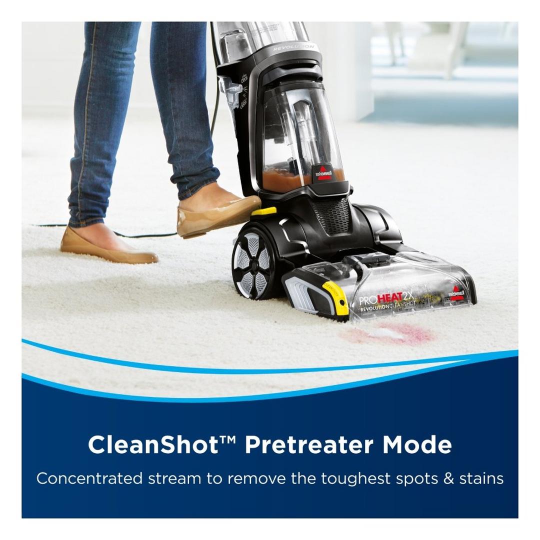 Bissell ProHeat 2X Revolution CleanShot Carpet Cleaner with Heatwave Technology, 800W, 3.7 Liters, 2066E - Black