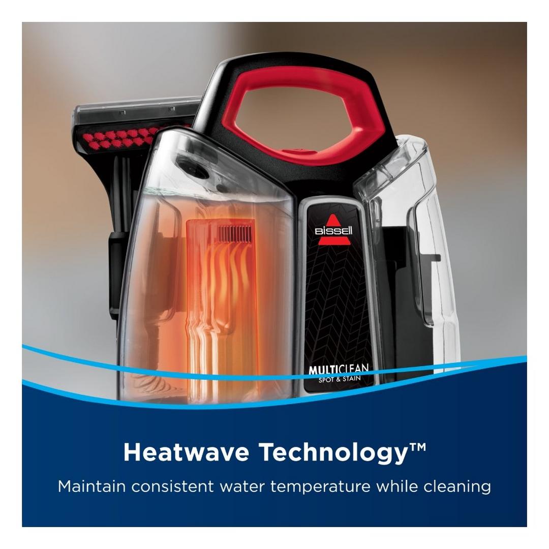 Bissell MultiClean Spot & Stain Portable Carpet Cleaner with Heatwave Technology, 330 W, 1.1 Liters, 4720E - Black