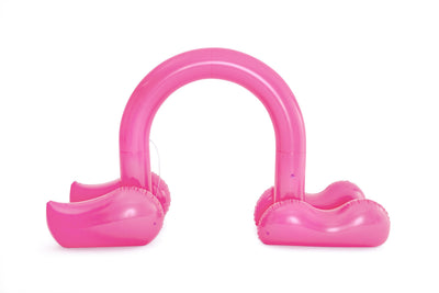 Bestway 3.40m x 1.10m x 1.93m jumbo flamingo sprinkler (contents:one product,heavy-duty repair patch) age 2+