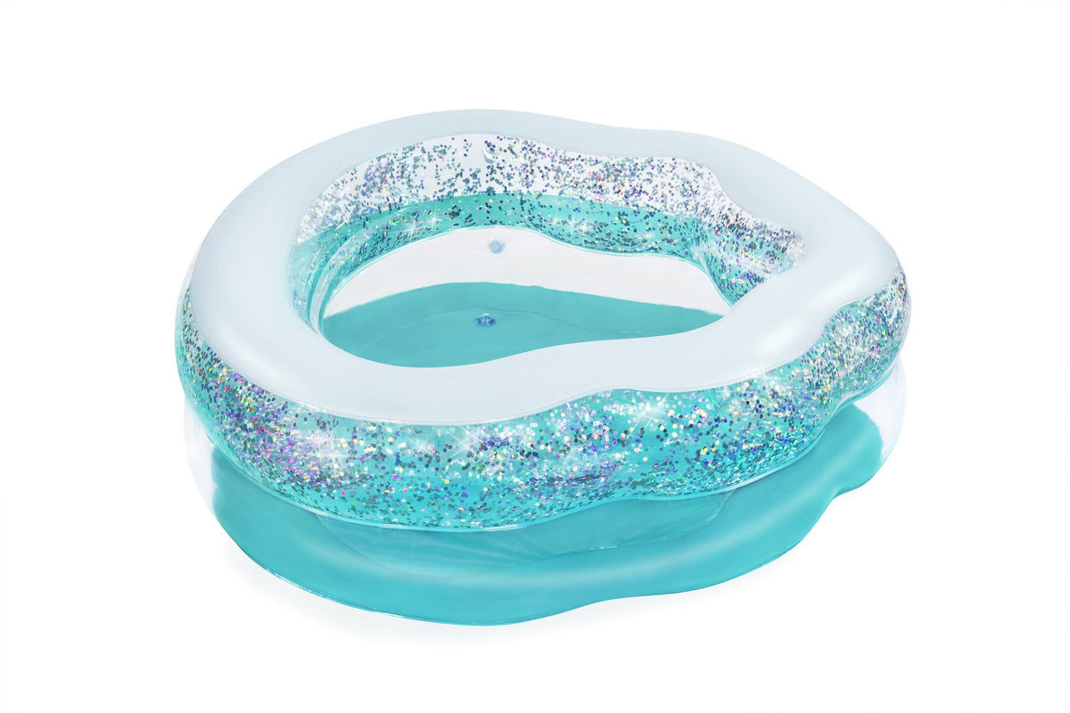 Bestway 1.50M X 1.27M X 43Cm Sparkle Shell Kiddie Pool (Contents:1 Pool, Repair Patch) Age 3+