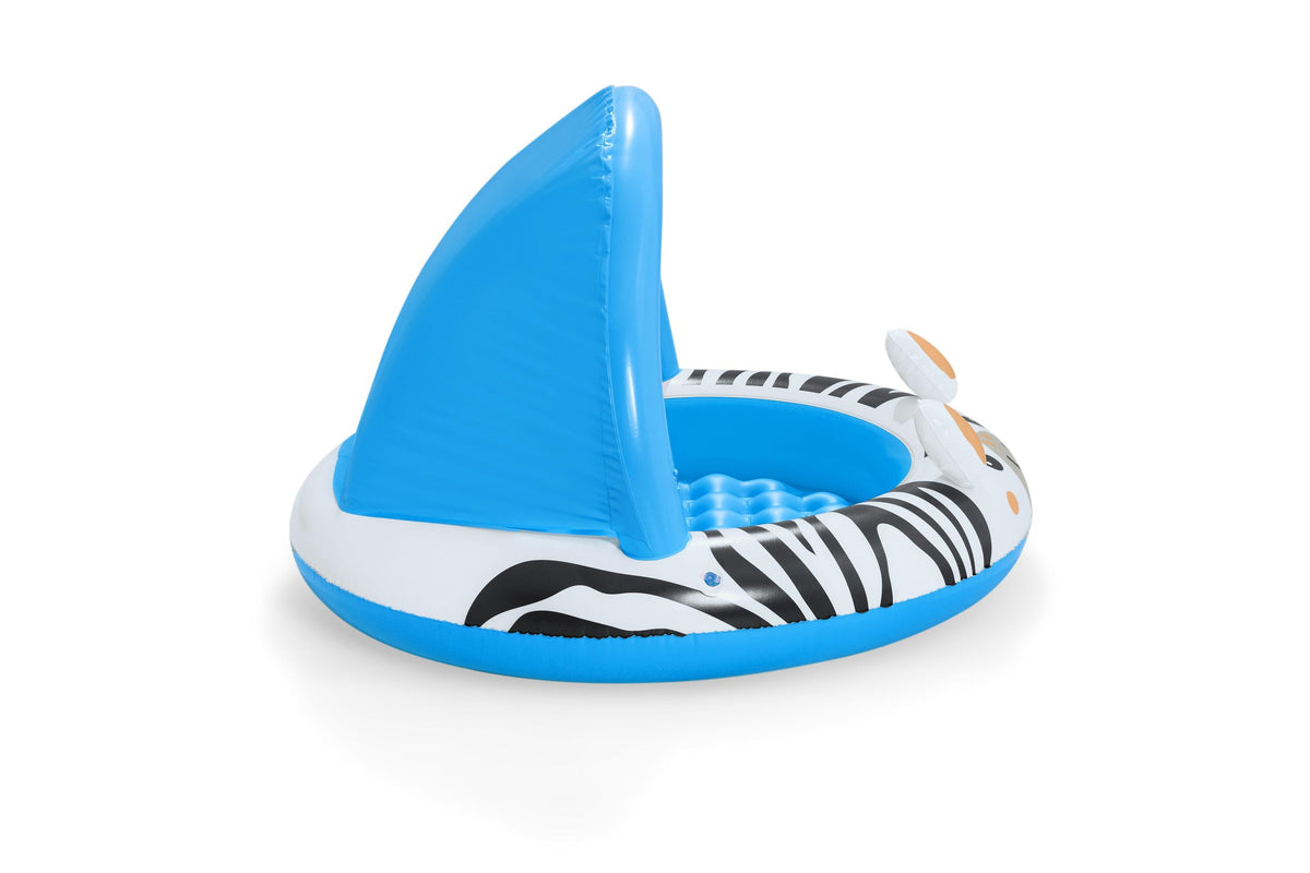 Bestway 97Cm X H66Cm Safari Sun Shaded Baby Pool (Contents:1 Pool, Repair Patch) Age 2+