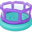 Bestway 1.52m x 1.52m x 84cm laugh 'n leap bouncer (1 bouncer, repair patch,4 foot pins) age 3+