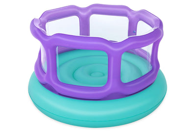 Bestway 1.52m x 1.52m x 84cm laugh 'n leap bouncer (1 bouncer, repair patch,4 foot pins) age 3+
