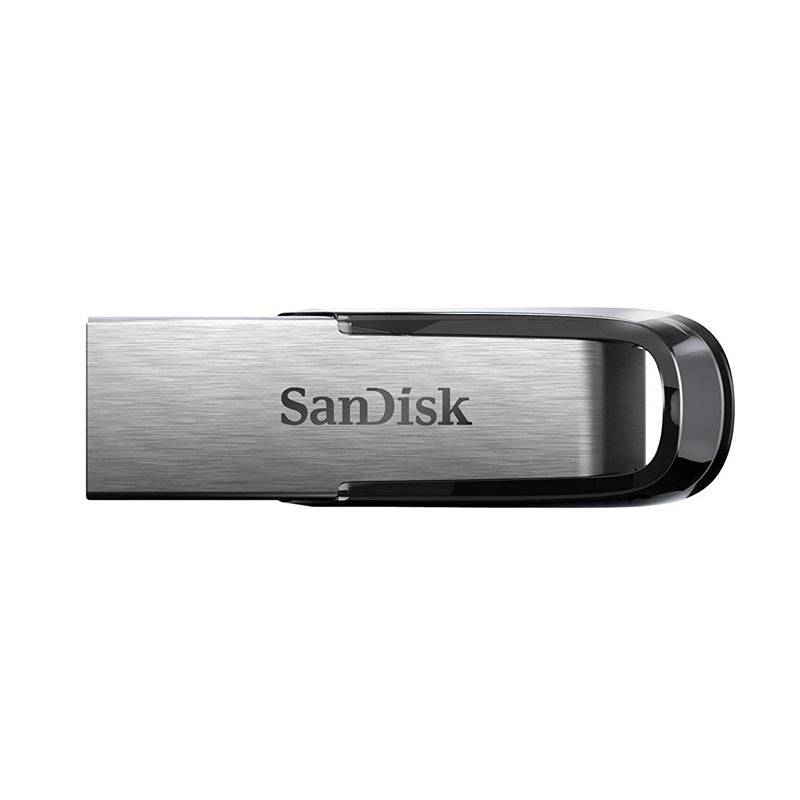 SanDisk ألترا Flair Flash محرك - 128 جيجابايت  / يو اس بي 3.0 / أسود و فضي - -منتجات التخزين 