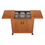 Wansa Trolley Teak, 3 Plates, 360W, 3DTSLLB - Wood