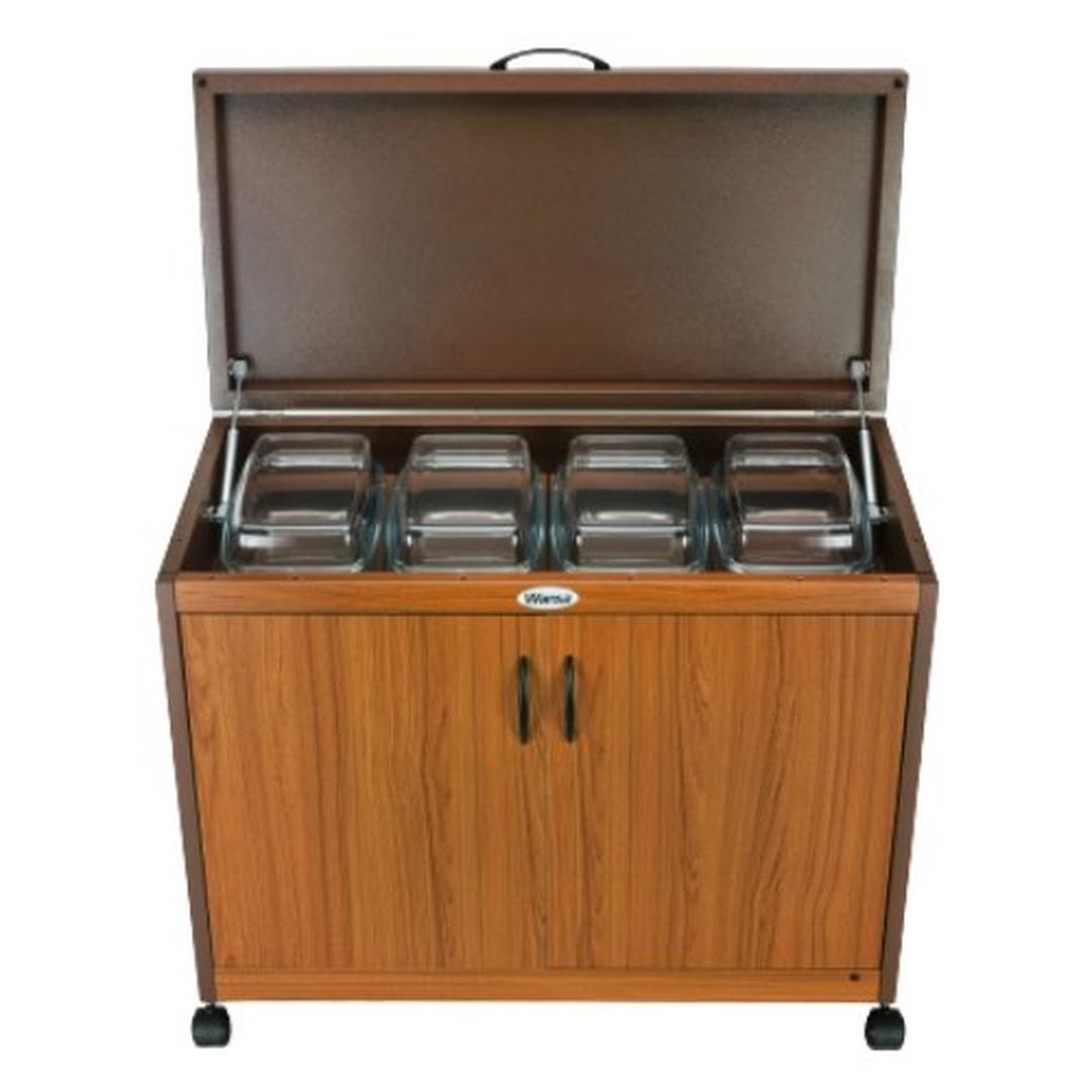 Wansa Trolley Teak 4 Dishes (4DTLL)