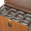 Wansa Trolley Teak 4 Dishes (4DTLL)