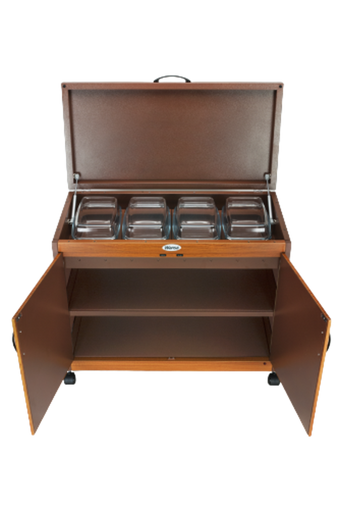 Wansa Trolley Teak 4 Dishes (4DTLL)