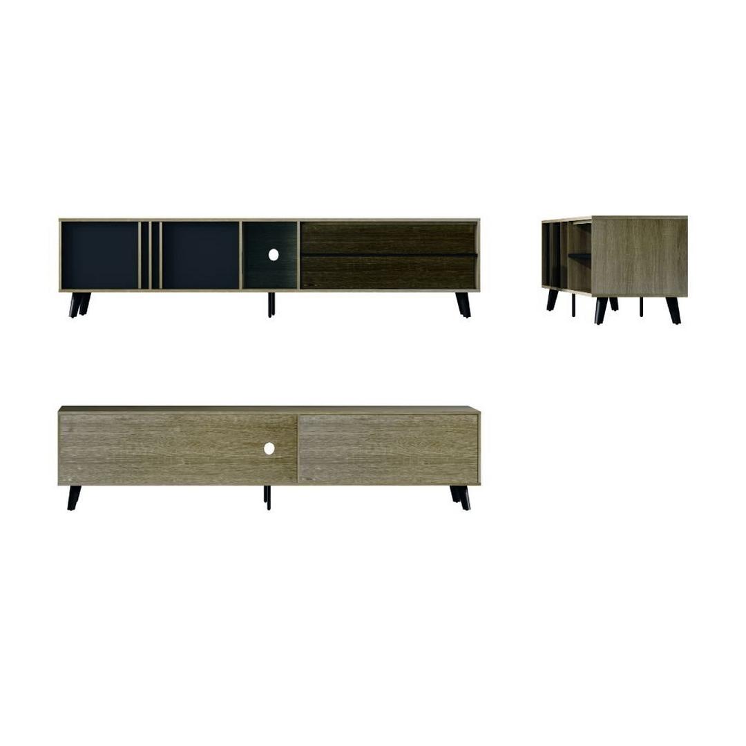 Wansa 98-inch TV Stand - 80kg, KS-0128 - Brown