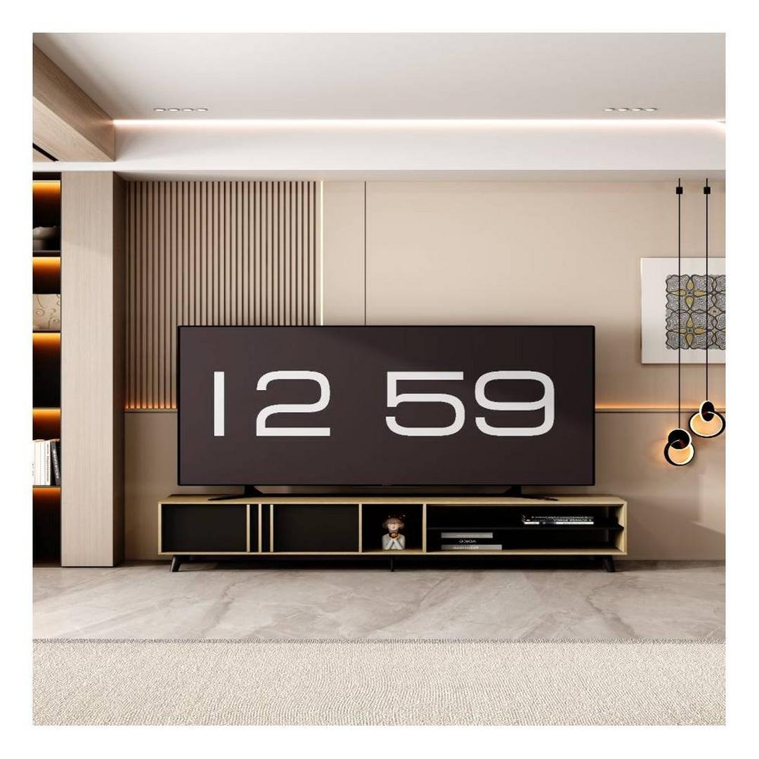 Wansa 98-inch TV Stand - 80kg, KS-0128 - Brown