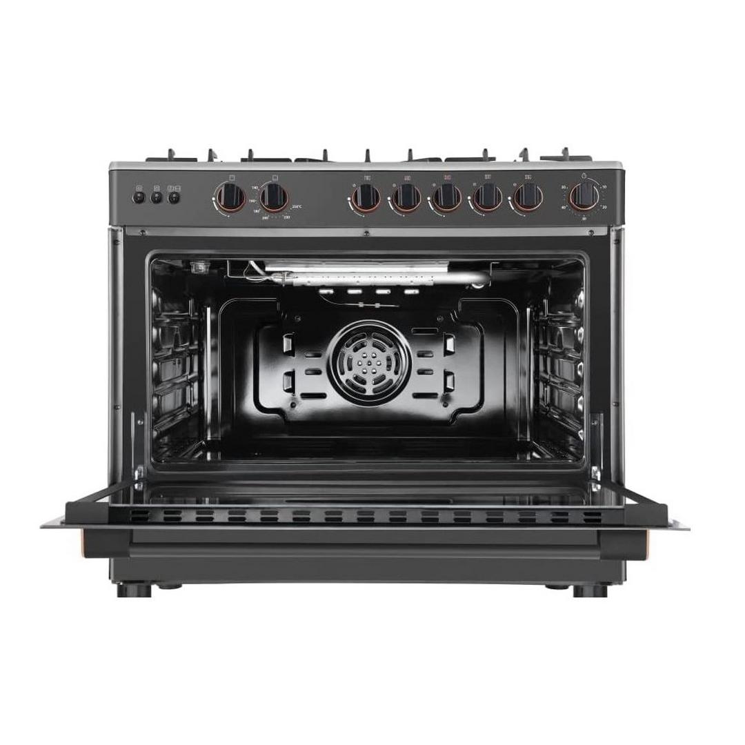 TOSHIBA 5 Burners Cooker Gas, 90X60cm, TBA-36LMG5G089KS - Grey