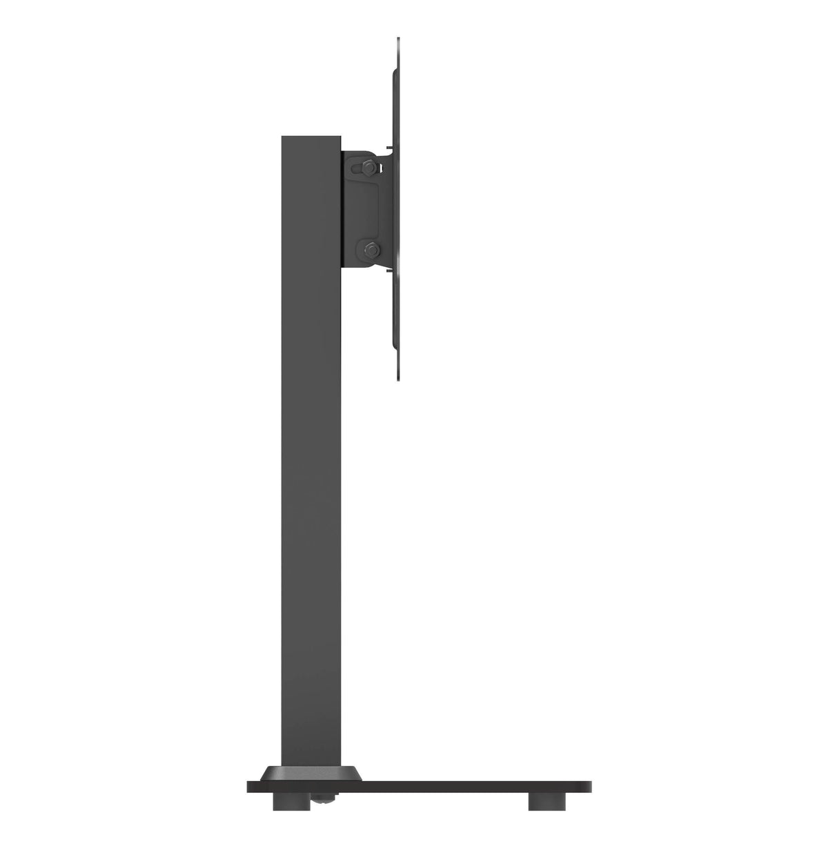 Wansa Glass Basement TV Stand, Fits 17 - 43-inch, 30KG Loading Capacity, STS02-22 - Black