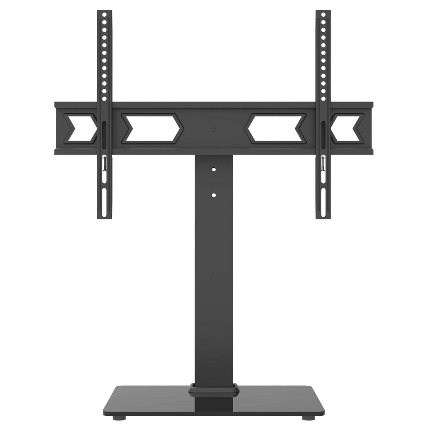 Wansa Glass Basement TV Stand, Fits 32- 65inches, 45kg Loading Capacity, STS02-64 - Black