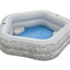 Bestway 2.13m x 2.06m x 53cm truprint stone family pool (contents:1 pool,repair patch) age 6+